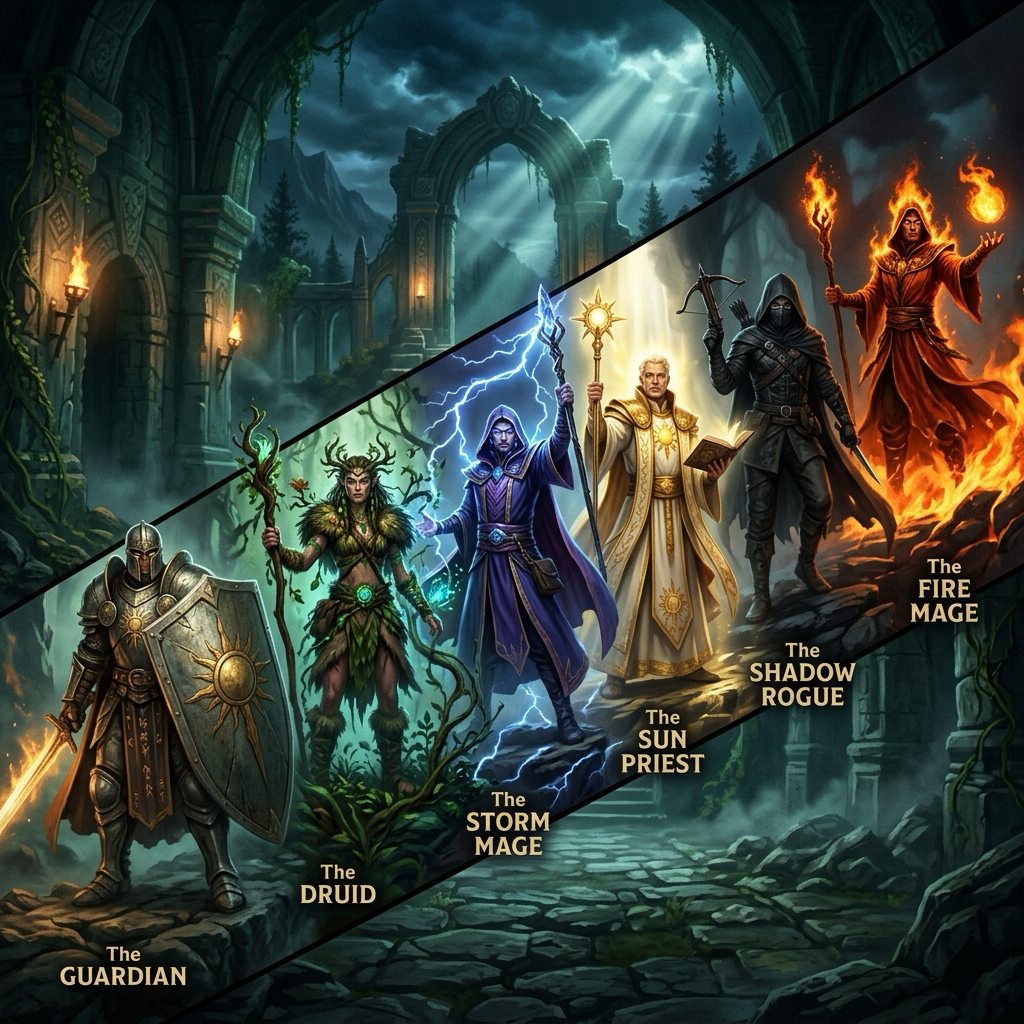 The six celestial discipline archetypes